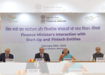 The interaction with the startup and fintech ecosystem partners was organised to enable free exchange of ideas to bolster and scale up operations to facilitate global competitiveness by enabling growth in the fintech sector. (Image source: PIB)