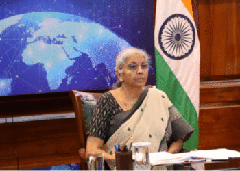 During her visit to Seville, Spain, the Finance Minister will address the 4th International Conference on Financing for Development (FFD4) organised by the United Nations. (Image source: PIB)